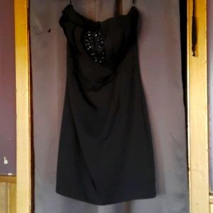 Black tuxedo / cocktail or mini dress strapless